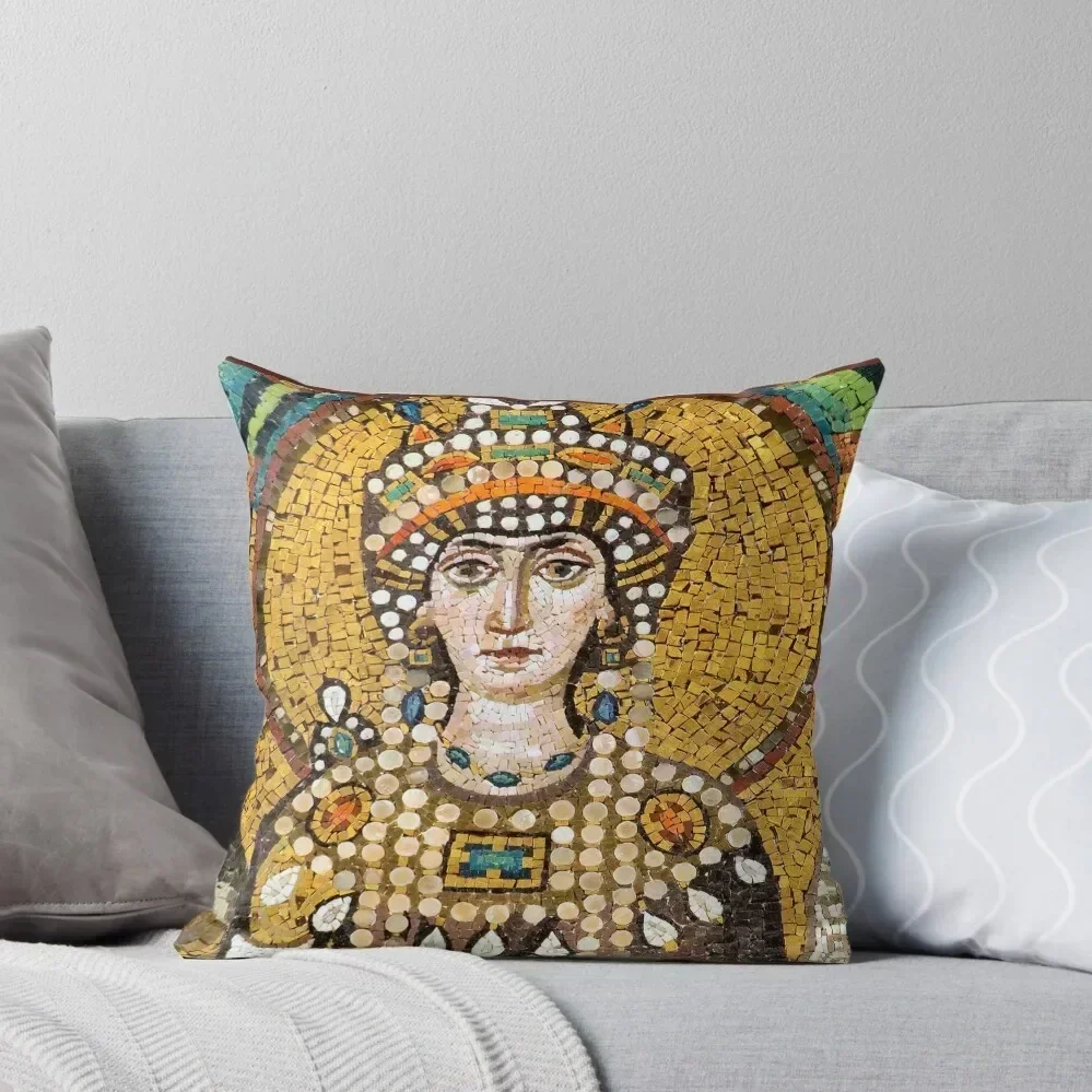 Mosaic portrait of Empress Theodora Throw Pillow Christmas Covers For Cushions Throw Pillow Decorative pillowcase pillow