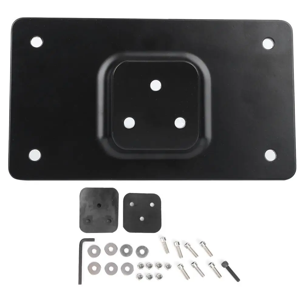 

License Frame Universal Durable Lightweight License Mounting Bracket with Rubber Spacers for fix The License