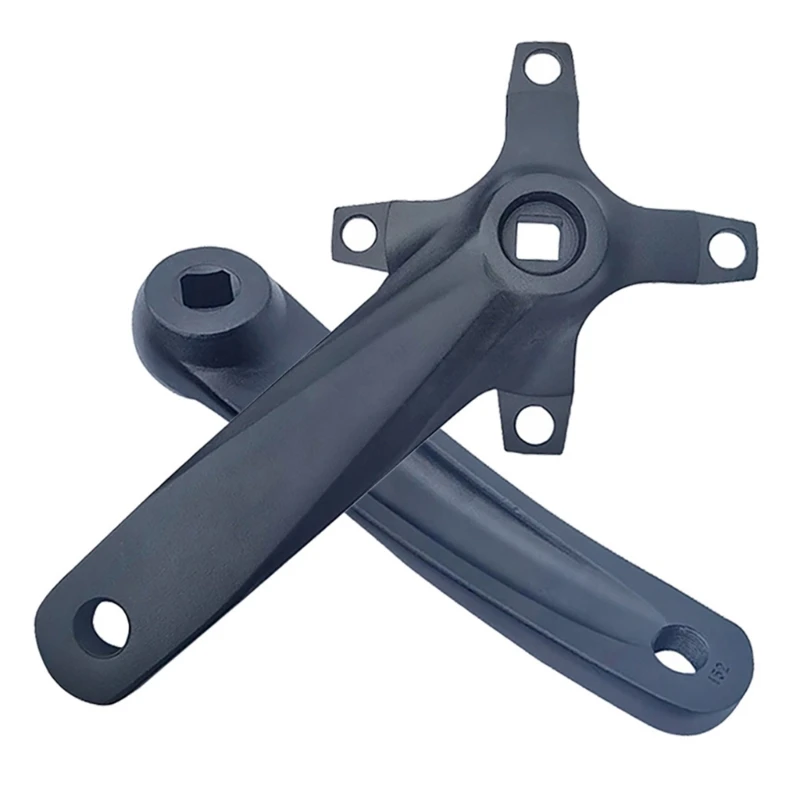 A1A2 152mm Black Crankset Replacements for Mountain Bicycles Aluminium Alloy Direct Mount Crank Arm Set Bicycles Crank Set