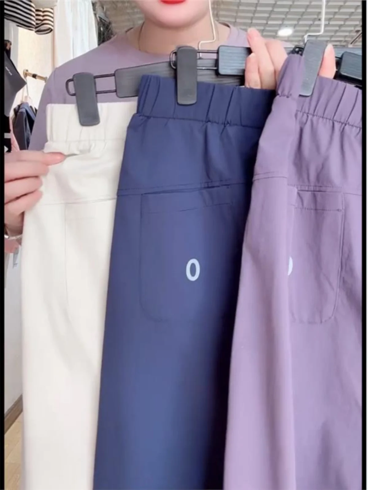 Bla Thin Harlan Pants Qui Dry Crop Pants Faionable Pantalones de mujer de nueve puntos Coreano Sle Commute Wind ket Diseño H...