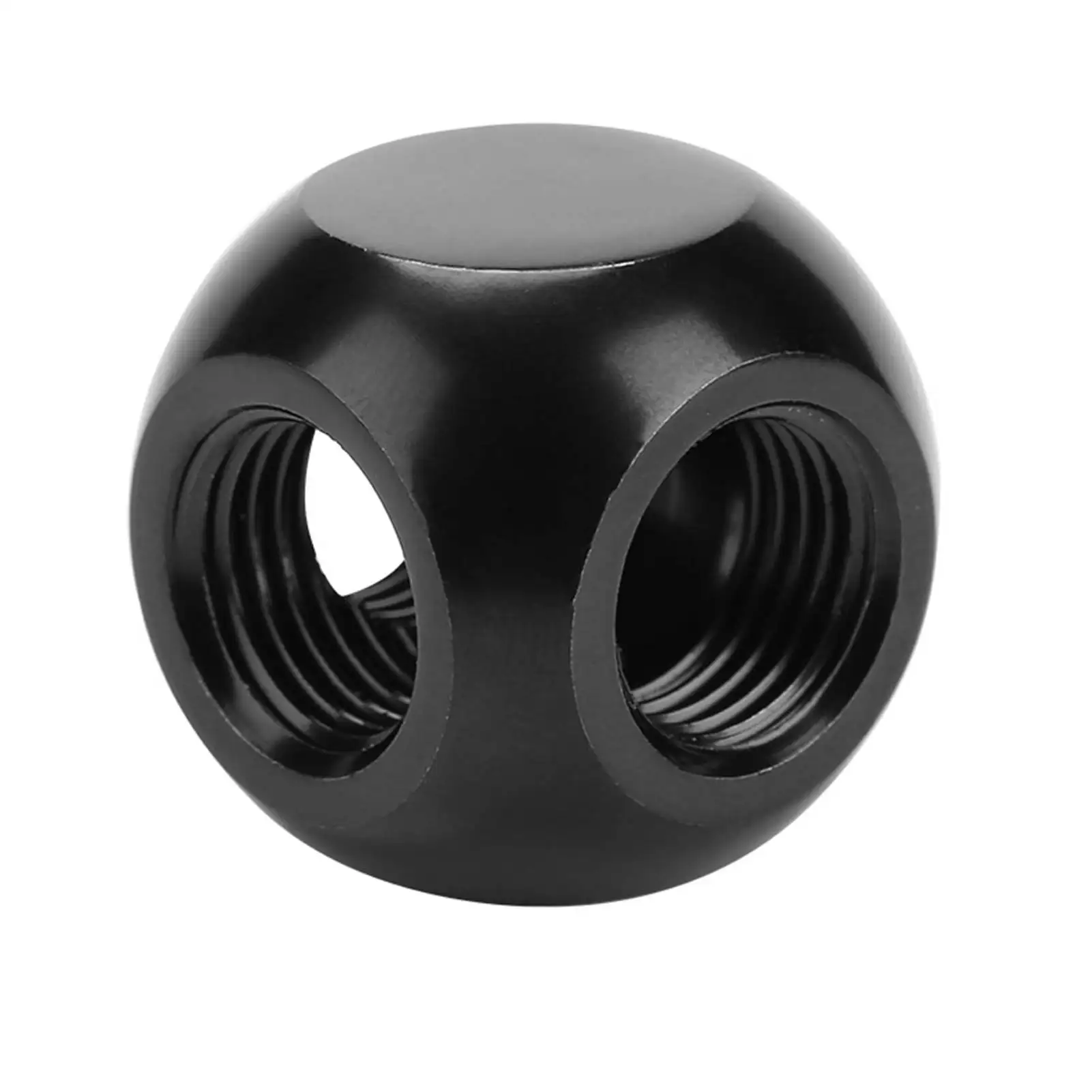 Schroefdraad Waterkoeling Adapter 2 Kleuren Computer Waterkoeling Fitting Sferische Connector G1/4 Schroefdraad 3 Way Messing Adapter