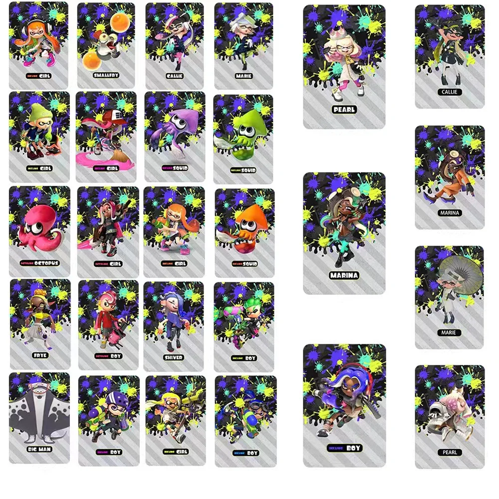 nowy Splatoon3 Pearl Marina Callie Marie Card Splatoon 3 karty NS Switch gra karta NFC Splatoon uniwersalna karta łącząca