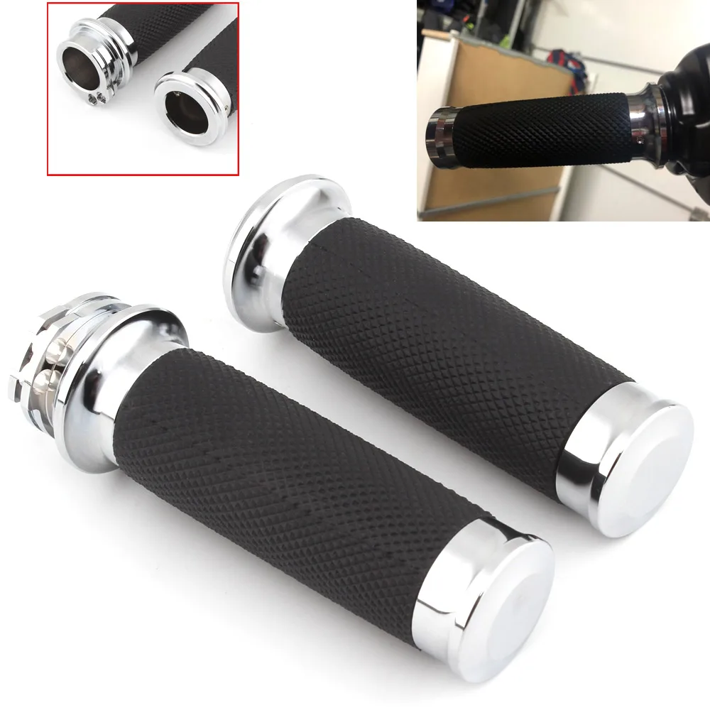 

1" 25mm Motorcycle Grips Handlebar Grip Rubber Aluminum Universal Hand Grip Accessories For Honda Yamaha Suzuki Kawasaki Harley