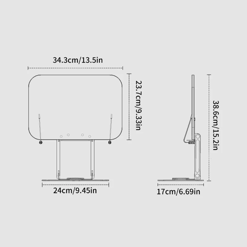 Book Stand Reading Book Holder Adjustable Tablet Laptop Bracket Reading Pad Support Board Multi Functional