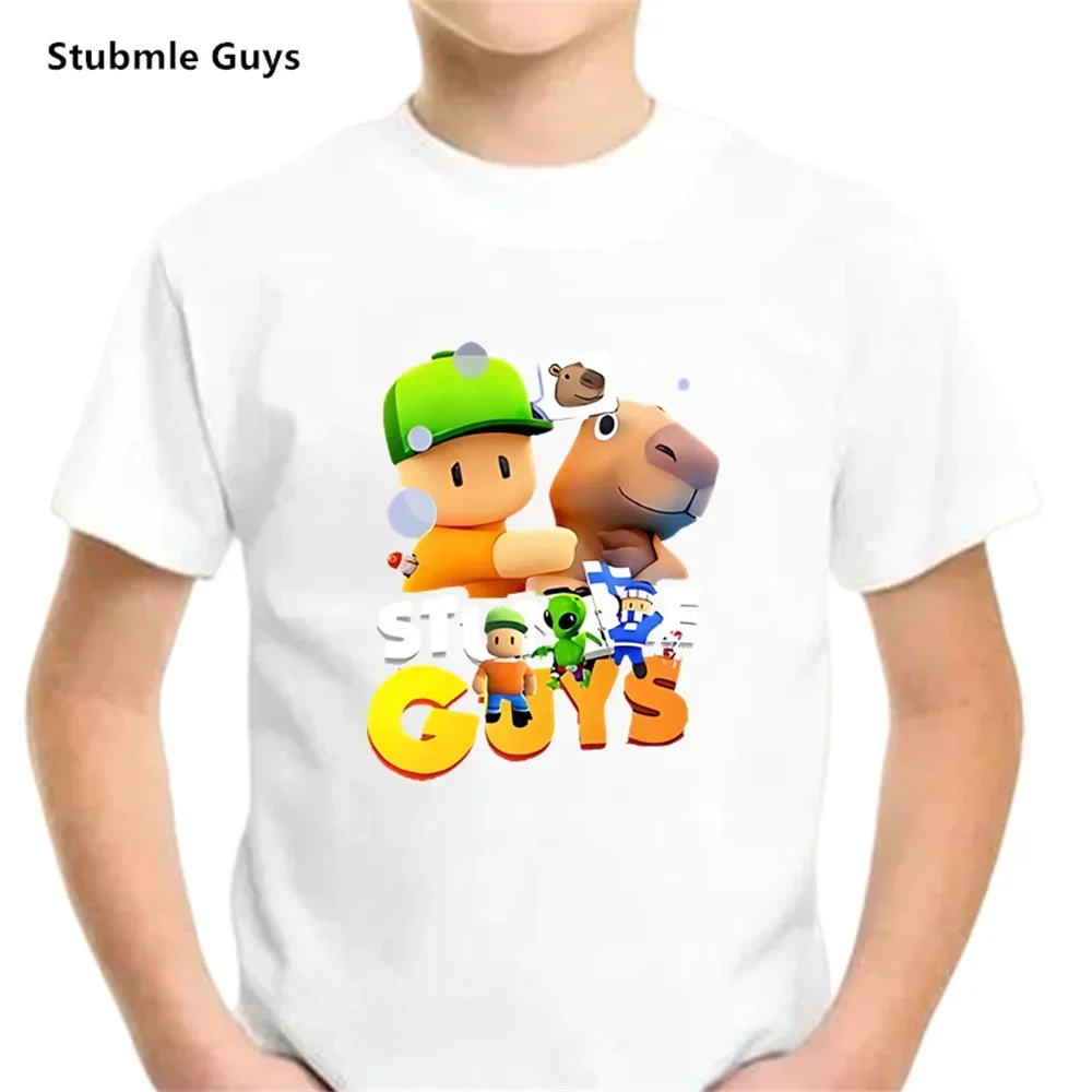 Kids Stumble Guys 3d Kids T Shirt Boys Girls Shirt Harajuku Cartoon Funny Tee Tops For Boy Girl Wednesday Children's Clothing