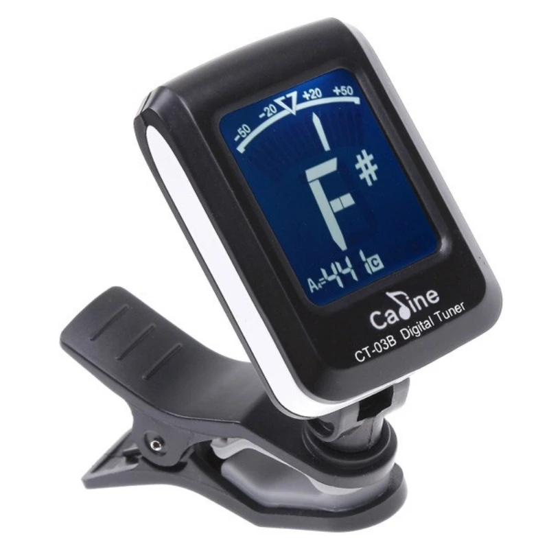 Caline CT-03B LCD Clip-on Electronic Digital Guitar Chromatic Bass Violin Ukulele Tuner