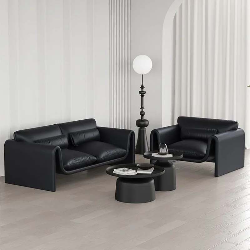 Modern light luxury small apartment lamb wool crab sofa chair beauty salon rest area reception is simple
