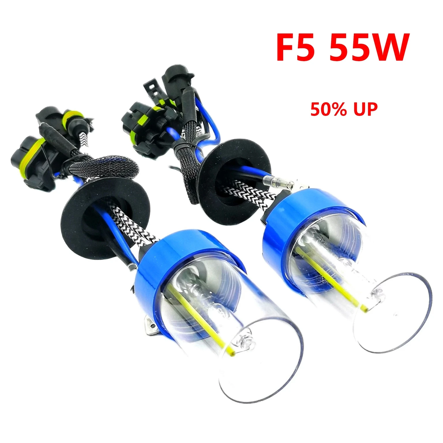 Premium f5 55w h1 h3 h7 h8 h9 h11 50% hir2 hb3 hb4 Xenon lampen Xenon kugeln bis Helligkeit 12V Autos versteckte Scheinwerfer