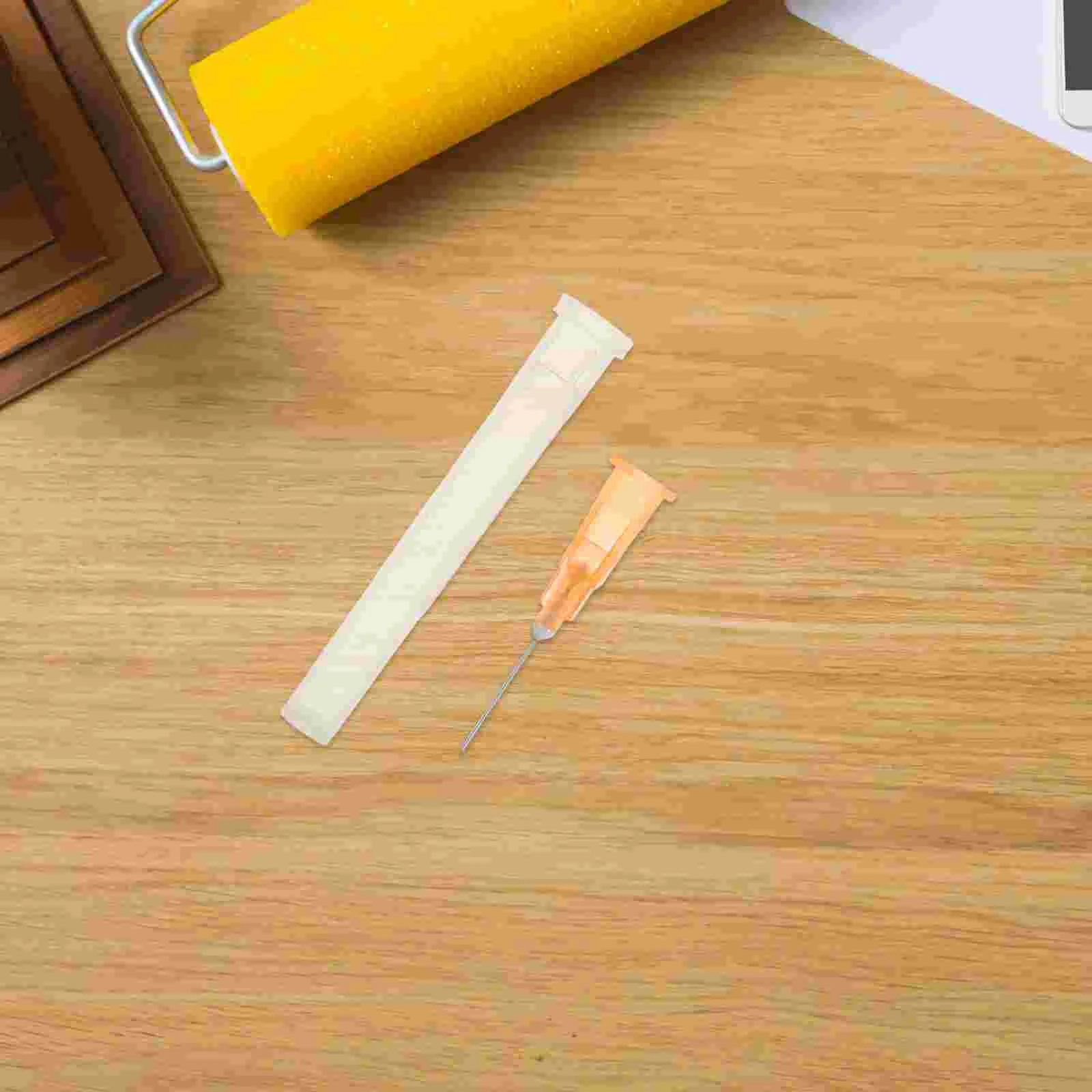 100 Pcs Dispensing Needle Plasticdispensing Needles Refill Liquid Dispenser Flat Ink Industrial Stainless Steel Glue