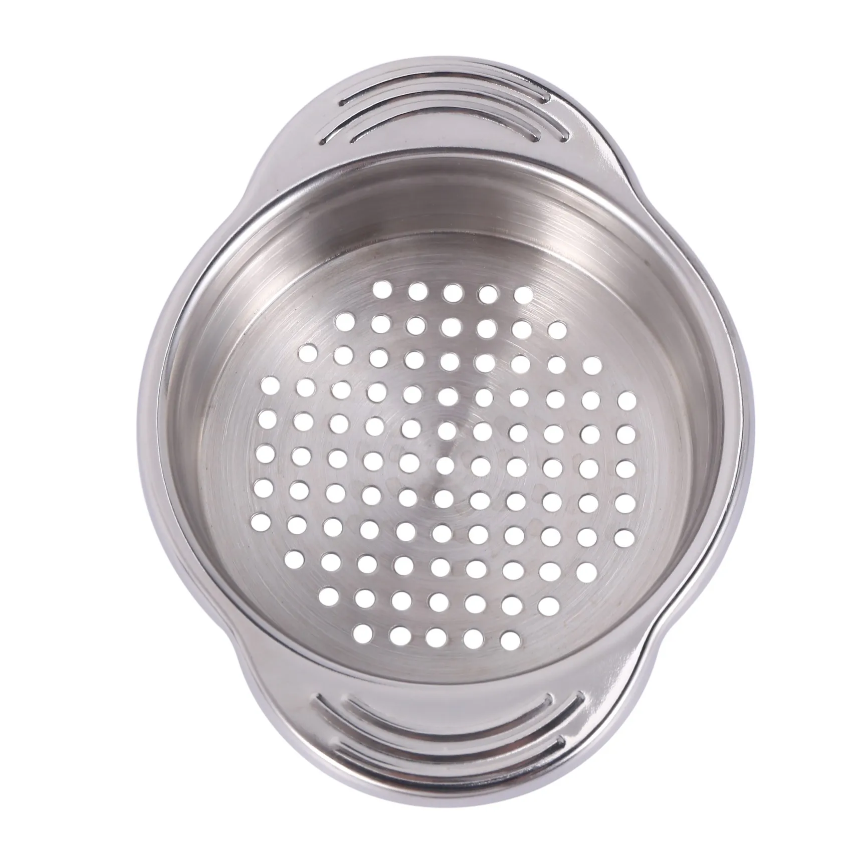 Stainless Steel Food Can Strainer Sieve Tuna Press Lid Oil Drainer Remover, Unique No-Mess Dishwasher Safe Design