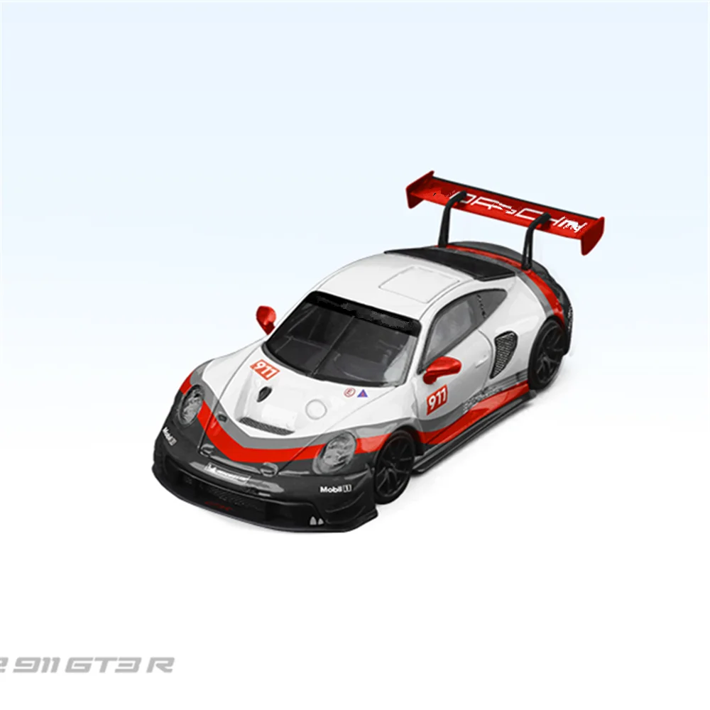 TIME MICRO/SR 1:64 911 GT3 Le Mans rot grün beschichtung Malerei Legierung Modellauto für Sammlung und Display