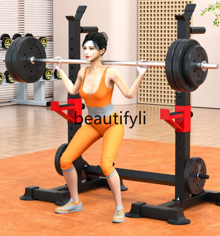 

Upgraded bench press rack, household squat rack, indoor fitness equipment, barbell rack adjustable