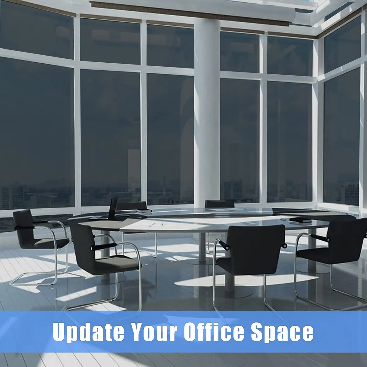 One Way Mirror Reflective Window Film Stained Glass Vinyl Self Adhesive Solar Film for Home Building Heat Control Window Sticker