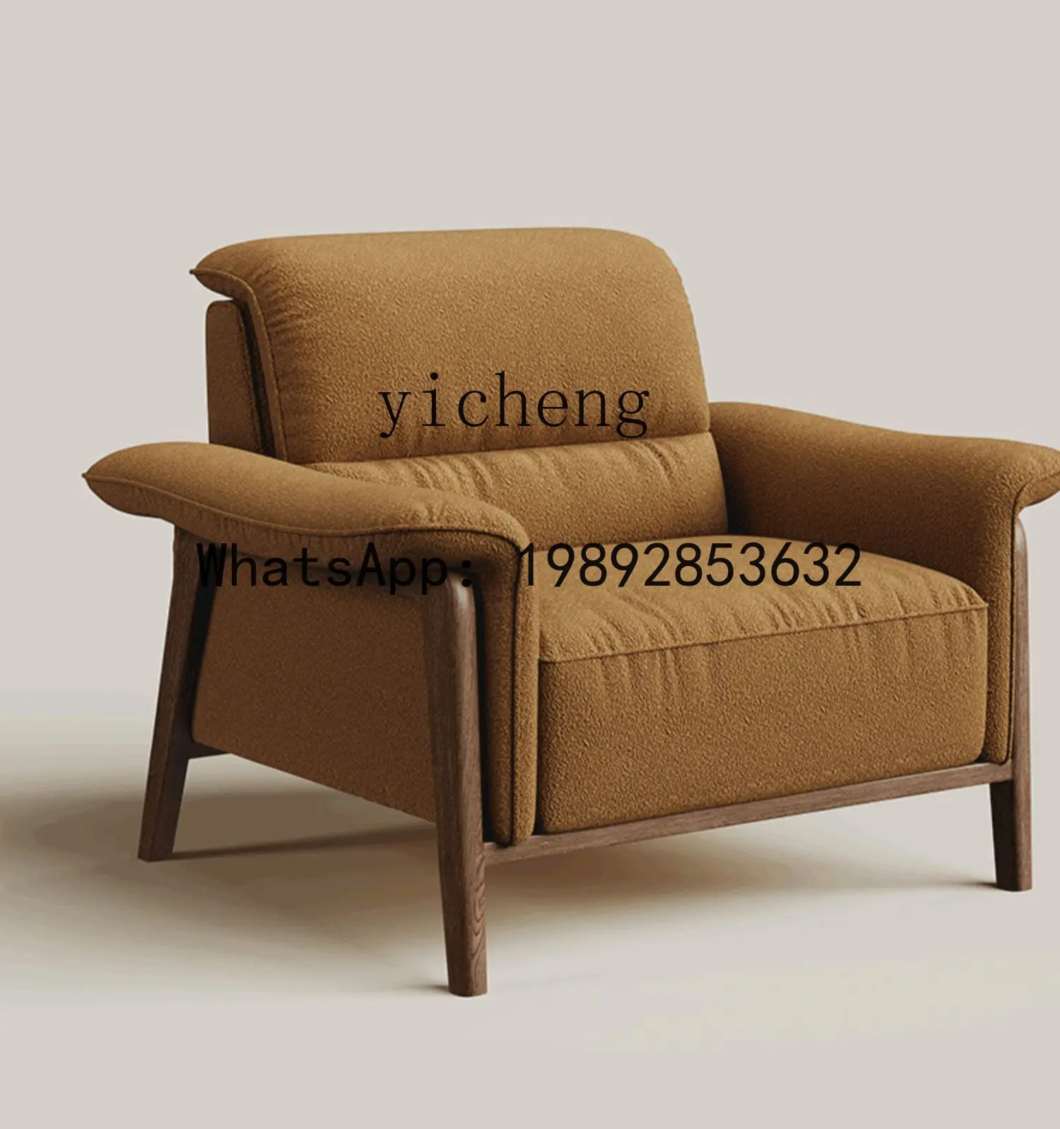 H5  retro single sofa fabric tiger chair bedroom casual single chair antique living room sofa chair