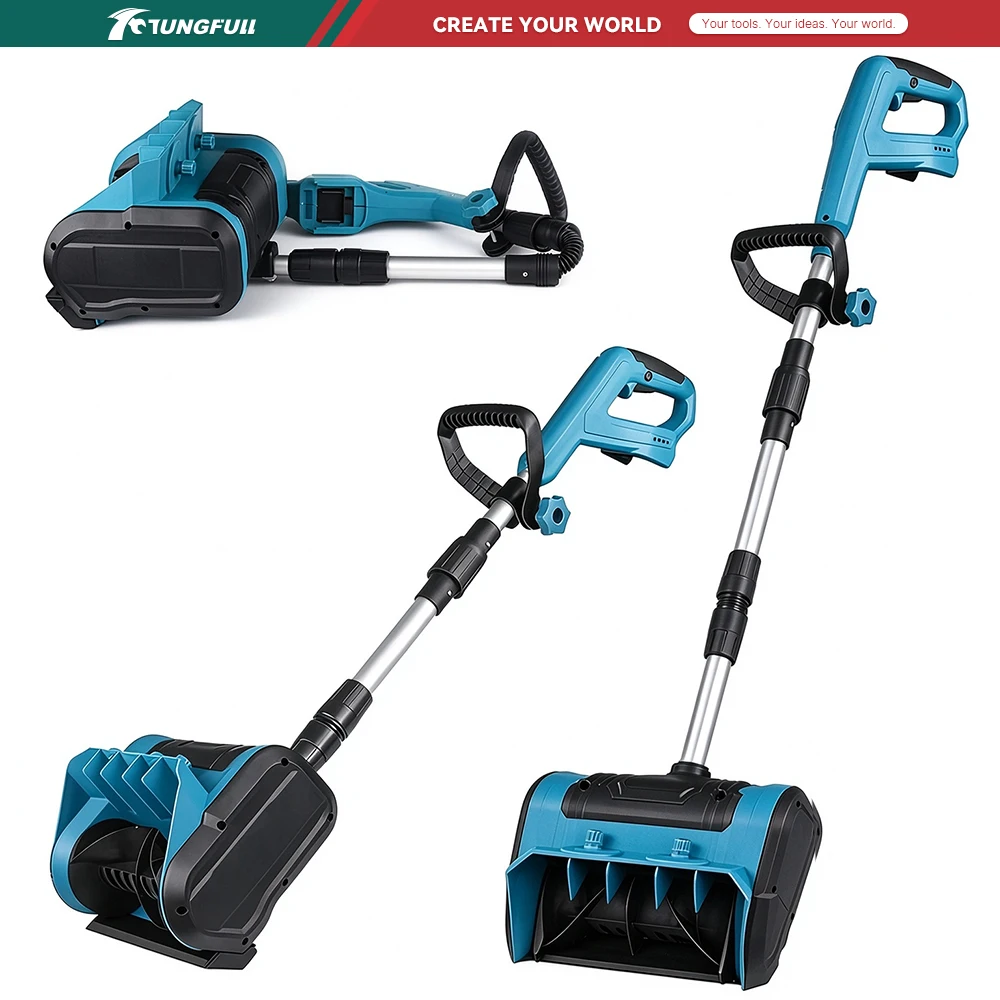 Electric Snow Shovel Cordless Snow Plow Lightweight Snow Thrower Machine Road Snow Clearing Tool for Makita 21V Battery Pin