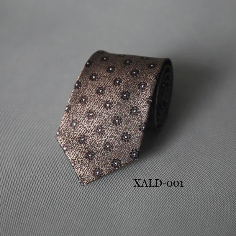 8CM men's formal attire, fashionable coffee colored tie, groom, best man, wedding dress, suit, banquet support, meeting collar