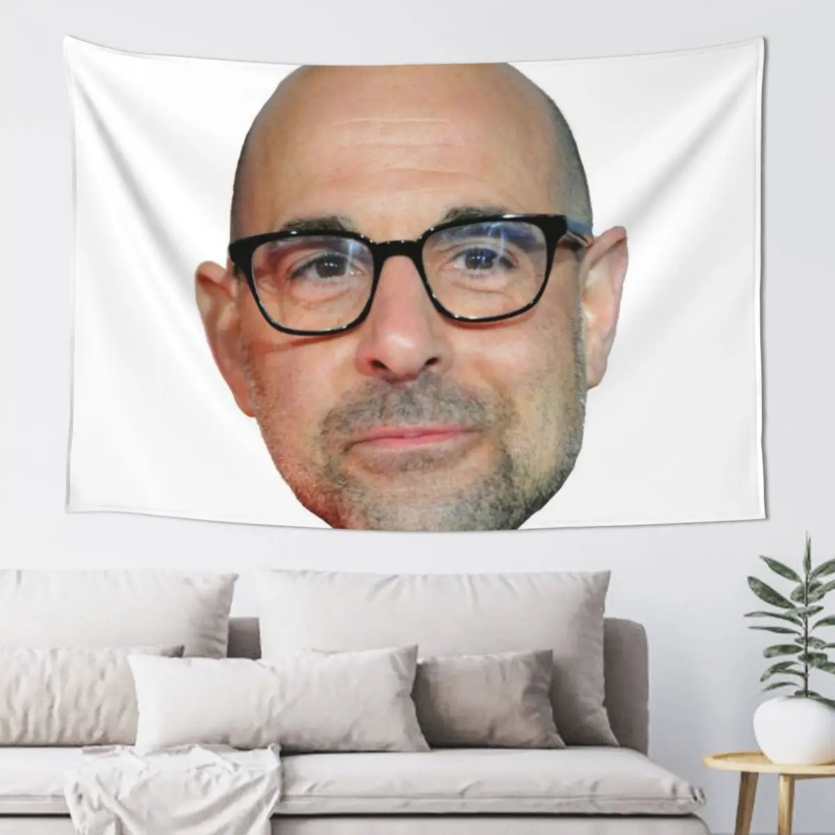 

Stanley Tucci single head design Tapestry Wall Decor Hanging Bedrooms Decor Tapestry