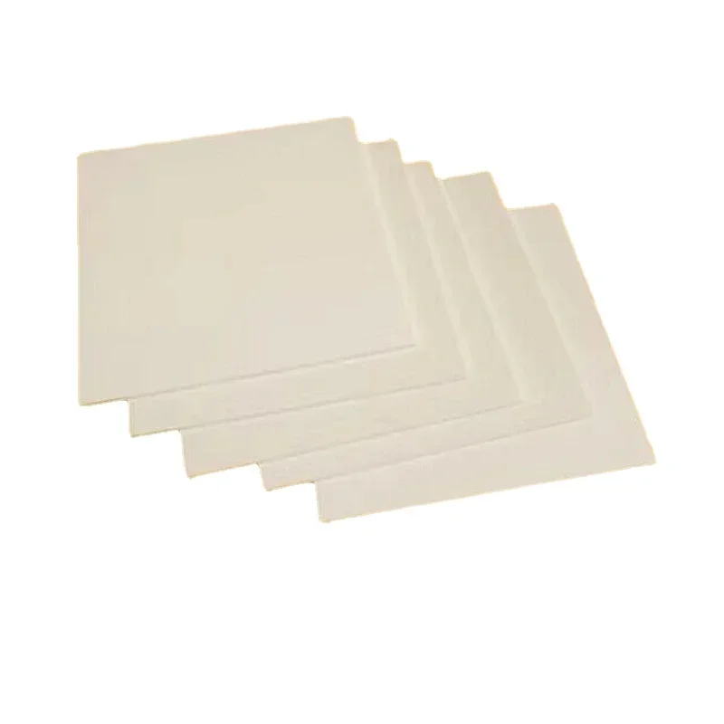 High Temperature 20x20 40x40 50x50mm Boron Nitride Bn Ceramic Plates Customize Square Ceramic Sheet Substrate Sheet Bar
