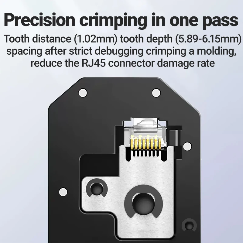 Hoolnx RJ45 narzędzie do zaciskania RJ11 zaciskania przewód LAN Ethernet szczypce do ściągania izolacji 8P RJ45 6P RJ12 RJ11 do złącza modułowego