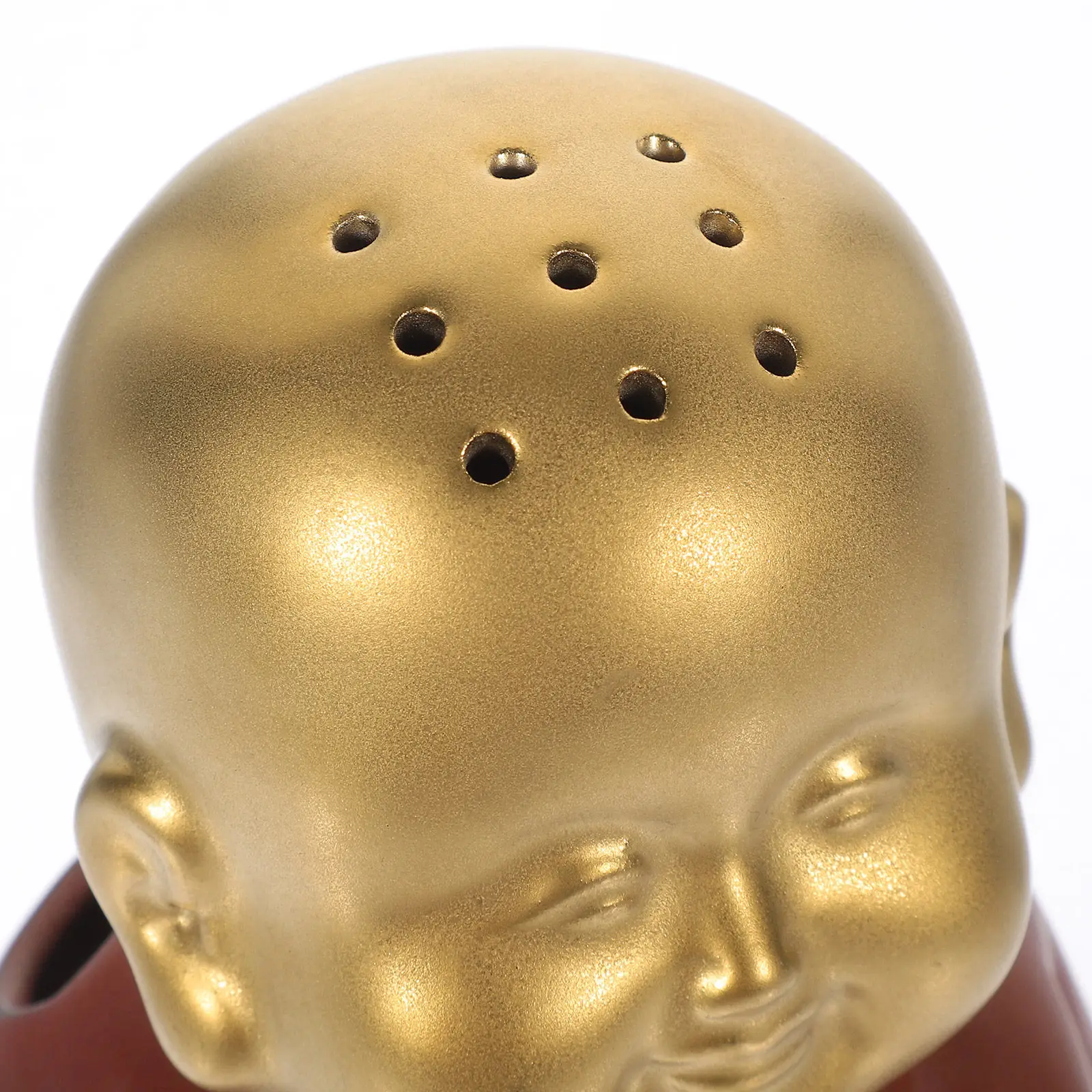 Buddha Ceramic Incense Burner Wear Resistant Decorative Stove for Home Office Bedroom Chinese Stick Incense Holder Aroma Burner