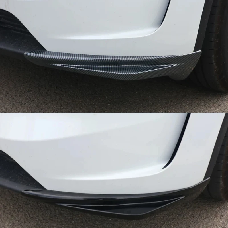 Front Bumper Corner Strip Protection Angle Decoration Sticker For Tesla Model Y Juniper 2025 2026 2027