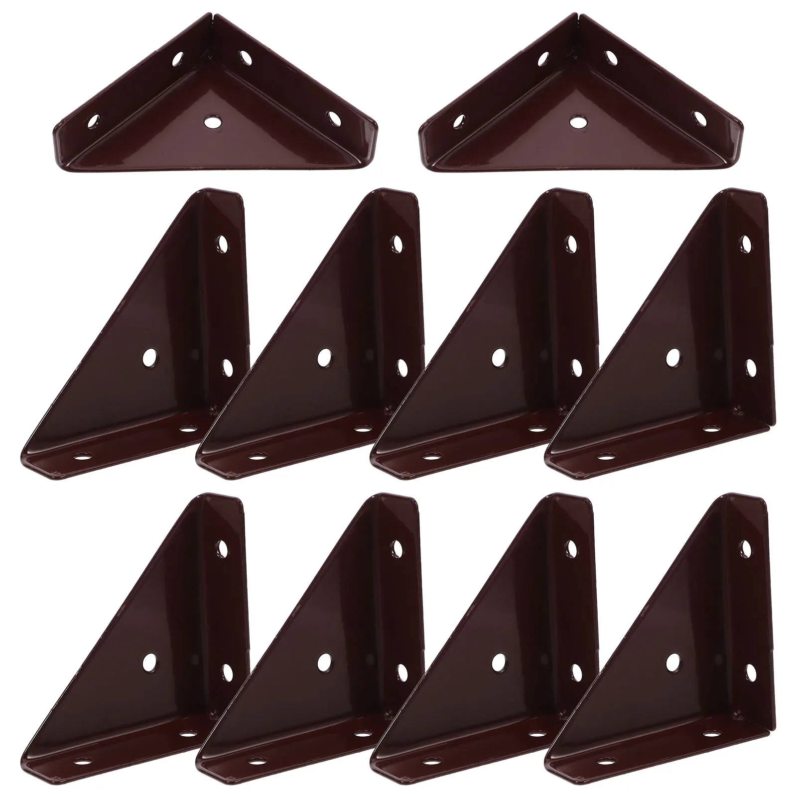 

10 Pcs Thickened Angle Code Corner Bracket Metal Brace Bed Frame Brackets Coffee Braces for Work