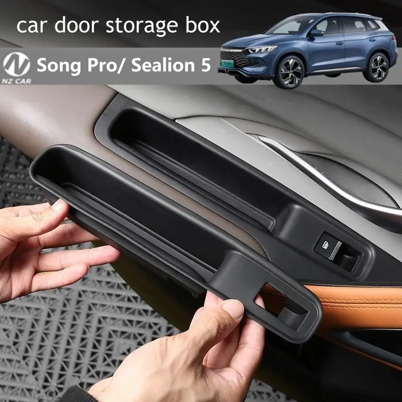 

For BYD SONG PRO SEALION 5 DMi Armrest Storage Box Cup Holder Organizer 2026 2025 2024 Car Interior Accessories