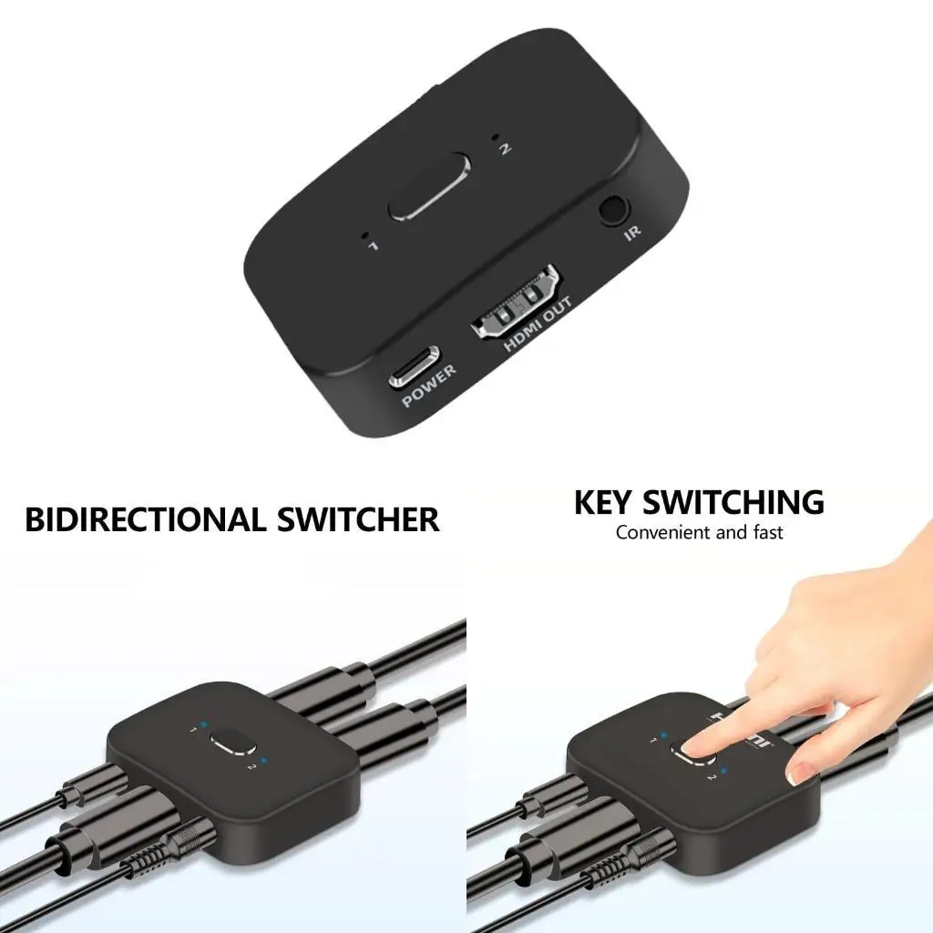 

R53C Усовершенствованные концентраторы 8K HDTV Коммутатор 8K HDTV с плавным переключением между двумя устройствами Дисплей с 60