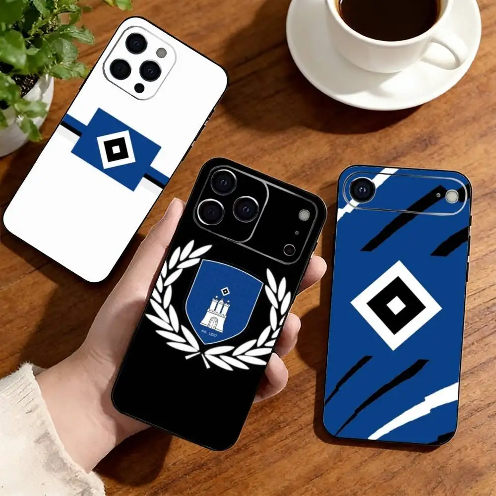 Capa de Celular I-Hamburger-R SV Cool para iPhone 17, 16, 15, 14, 13, 12, 11 Plus, Pro e Outros, Capa Macia Preta