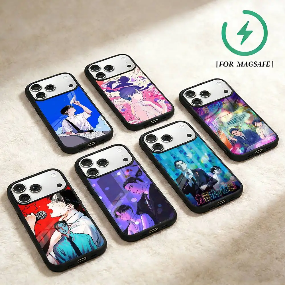 

Anime L-Let's Go Karaoke Phone Case For iPhone 17,16,15,14,13,12,Plus,Pro,Max for Magsafe Magnetic Wireless Charging
