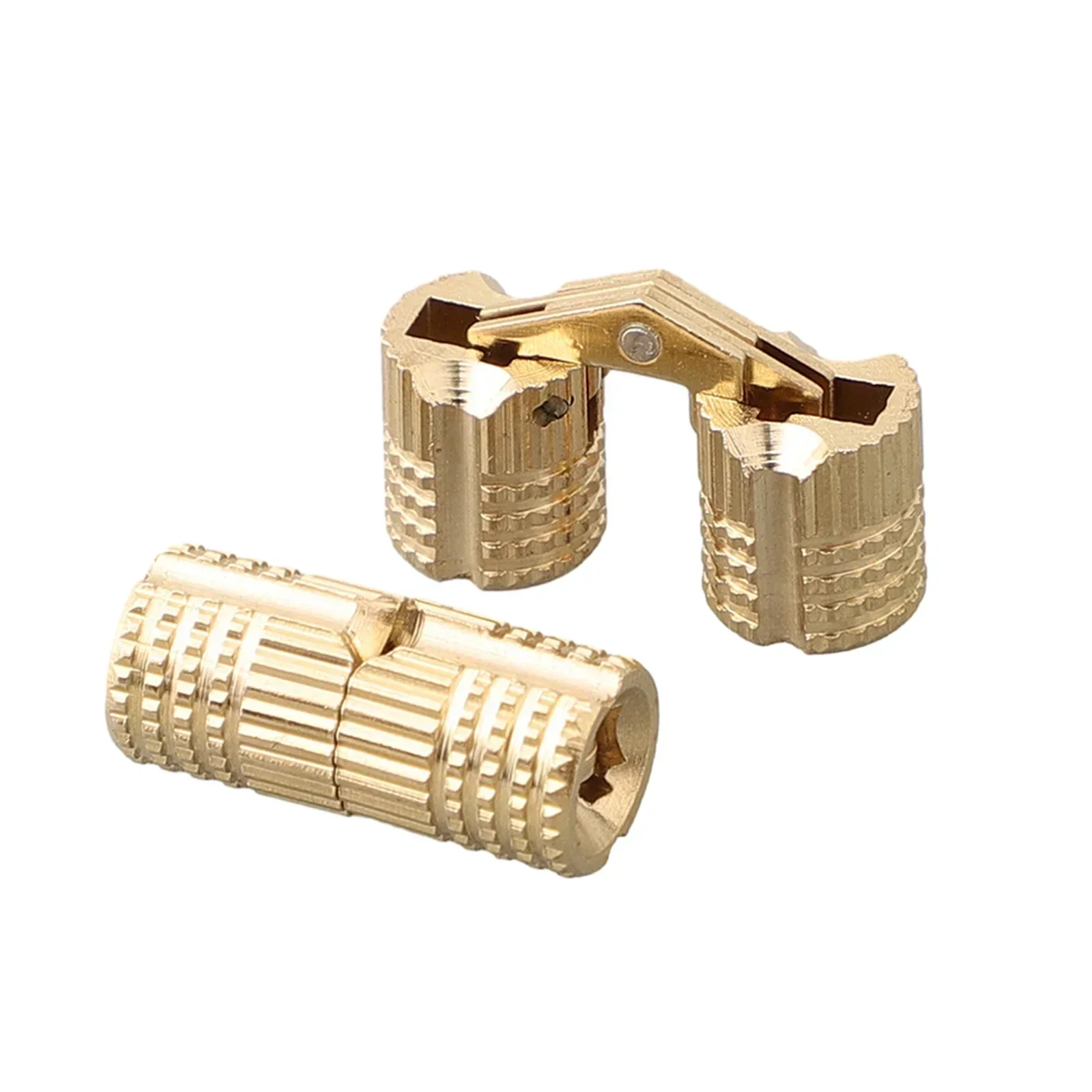 

4pcs Wooden Box Invisible Hinges Jewelry Box Concealed Hinge 8mm10mm12mm Brass Cylindrical Cabinet Furniture Hinges Hardware