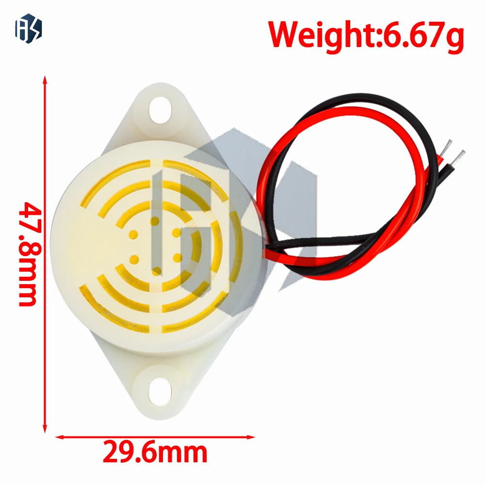 Módulo de campainha ativa DC alto de 95dB (SFM-27): bip de alarme de 3-24V compatível com Arduino/MCU/PCB