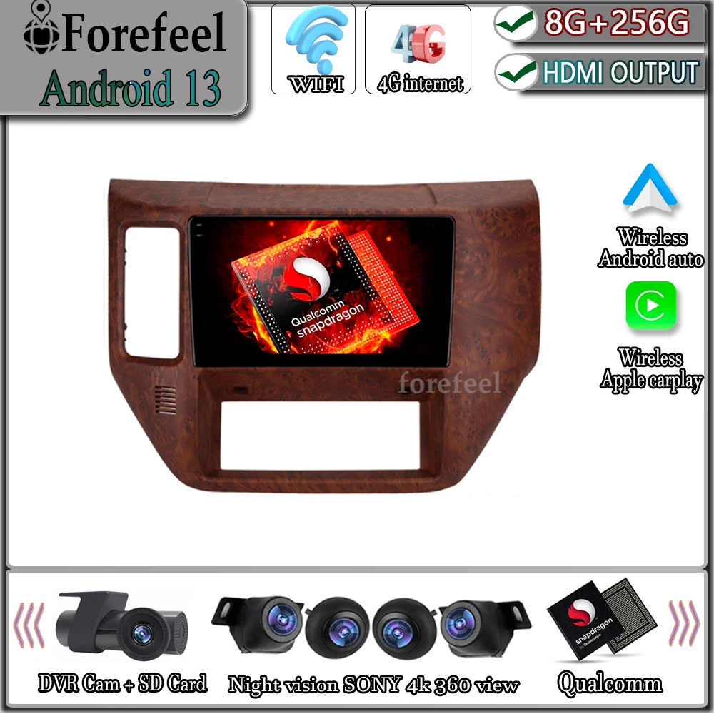 

Android 13 Multimedia For Nissan Patrol V 5 Y61 2004 - 2021 Auto radio Stereo Radio 5G Wifi BT No 2din DVD GPS Navigation Wifi