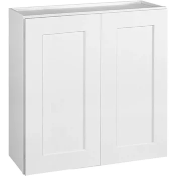 Image Design House Brookings 30-Inch Wall Cabinet, White Shaker