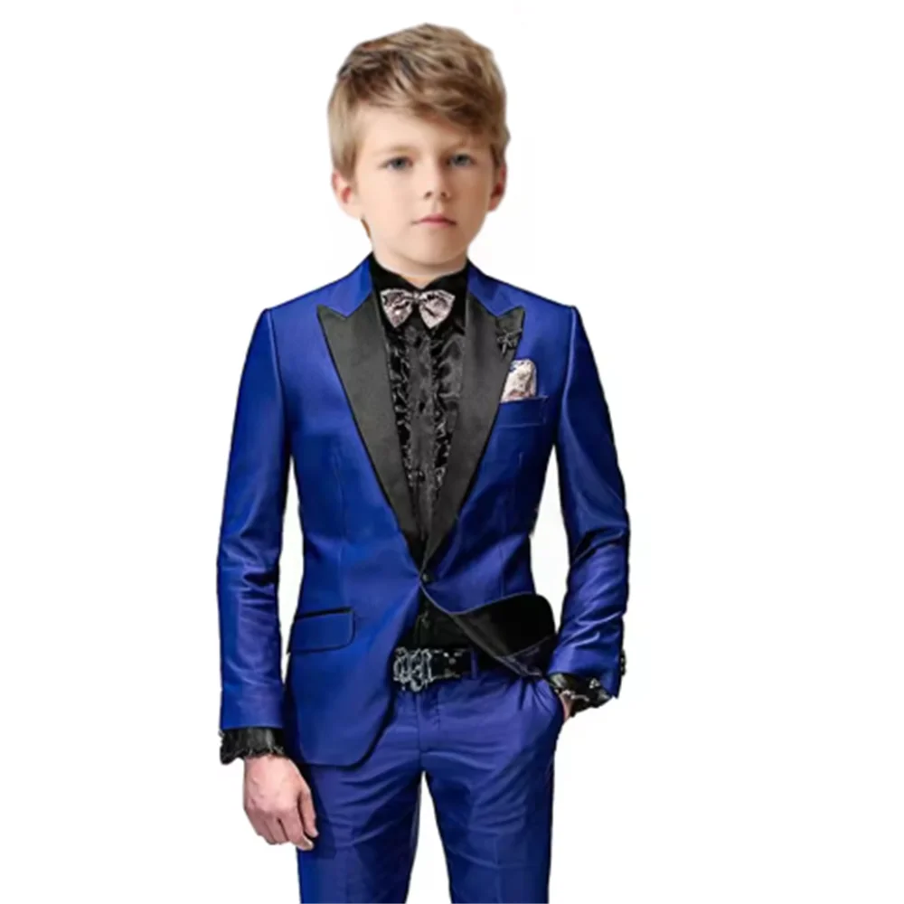 

Boy's multicolor wedding suit birthday party boys' suit host piano performance dinner show performance ceremony outfit set