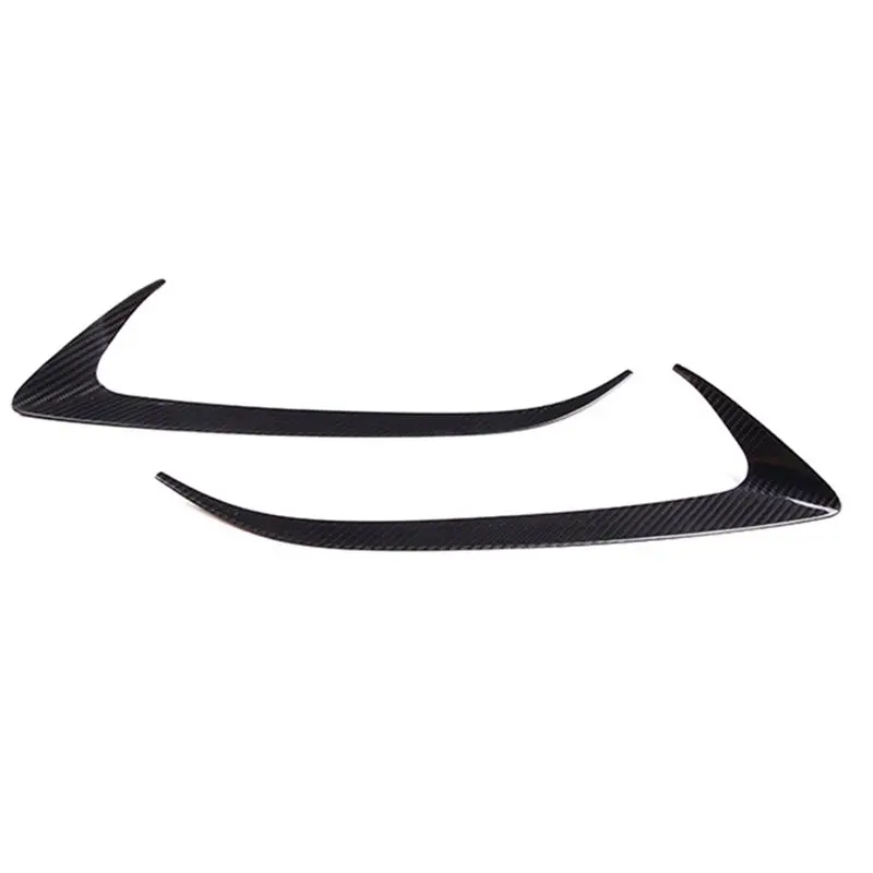 A30P-Car Headlight Eyebrows Trim Cover Headlamp Eyelids Frame Real Carbon Fiber For Subaru BRZ 2022-2025