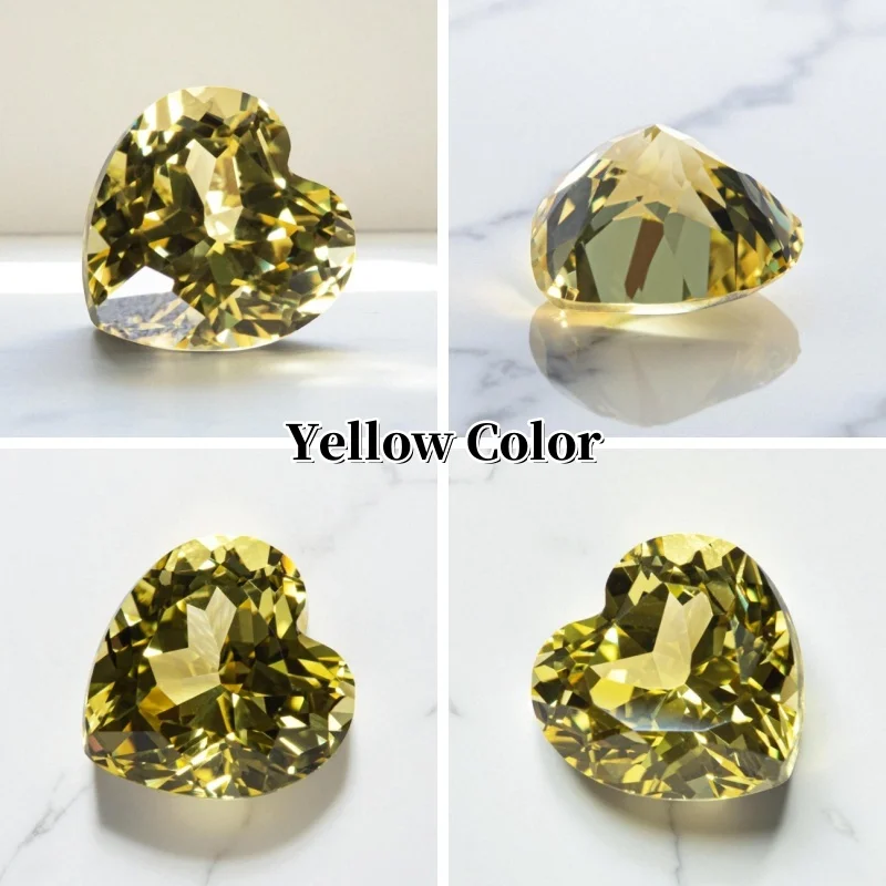 Lab Grown Sapphire Heart Shape Cornflower Color High Quality for DIY Jewelry Making Ring Main Materials Certificate