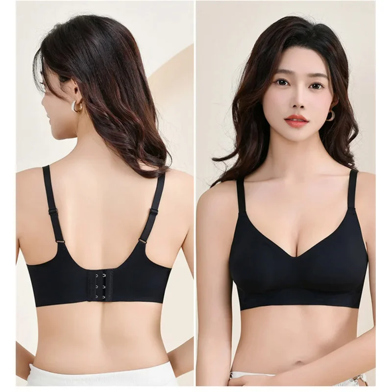 9CM Thickened and Extra Thick Bra Flat Chest Small Chest Artifact Adjustable Steamed Bread Cup Bra Girl\'s Underwear