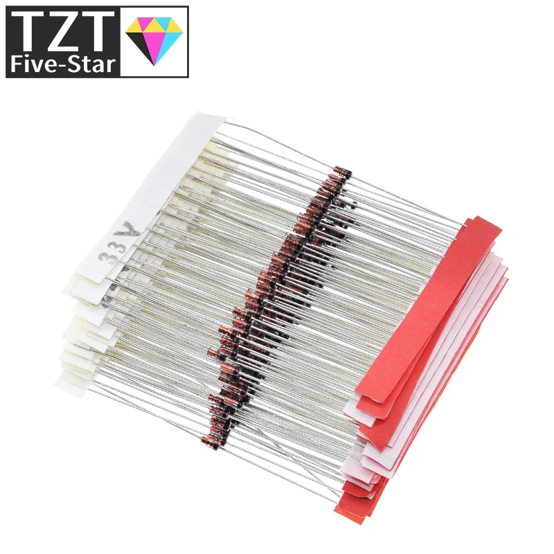 TZT (2V4 إلى 33V) 270 قطعة 27 قيم 1/2 واط 0.5 واط عدة 12 فولت 18 فولت 5V1 5V6 3V3 3V6 4V3 4V7 6V2 6V8 7V5 20 فولت 22 فولت