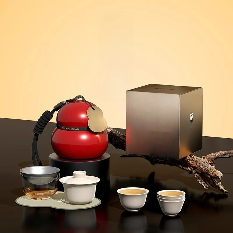 

Travel tea set One pot Three cups Chinese portable outdoor teapot small set