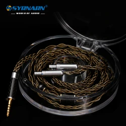 SYRNARN 6N Single Crystal Copper Headphone Cable for Sennheiser HD800s/820 HD820s/800 Dharma D1000 2m 3m Upgrade Balanced Cable