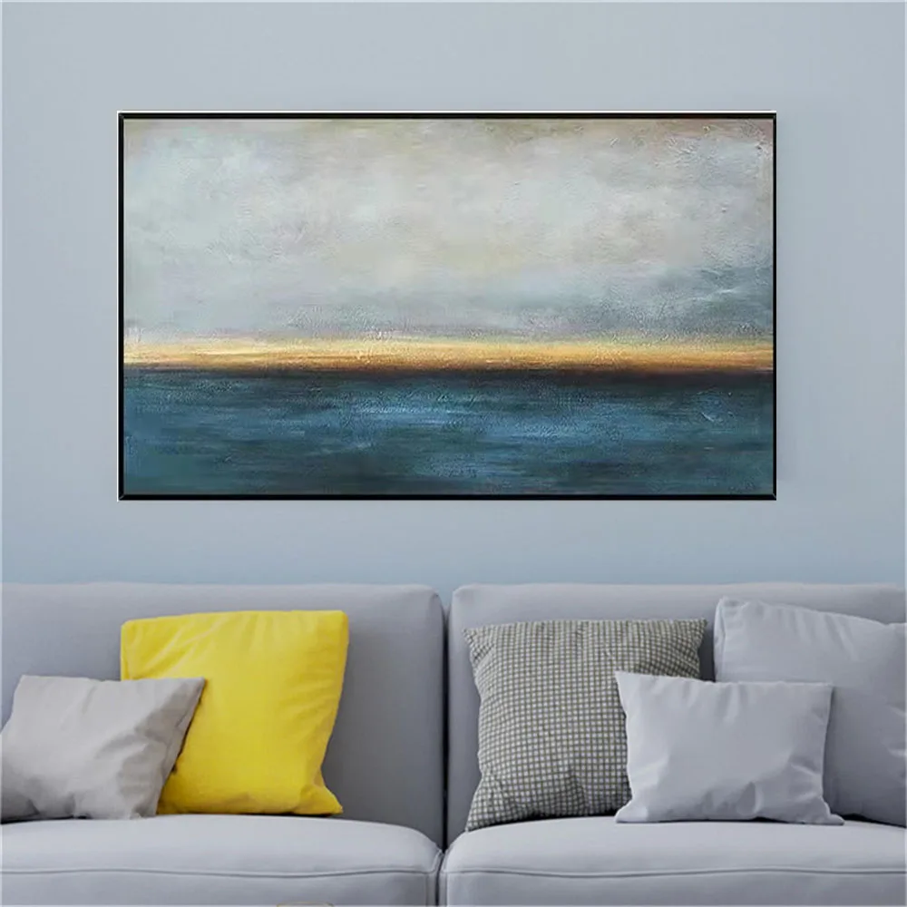 

100% Handmade Paint Art Abstract Line Picture Modern Simple Nordic Oil Painting On Canvas Artwork Wall Paintings Decor Home Gift