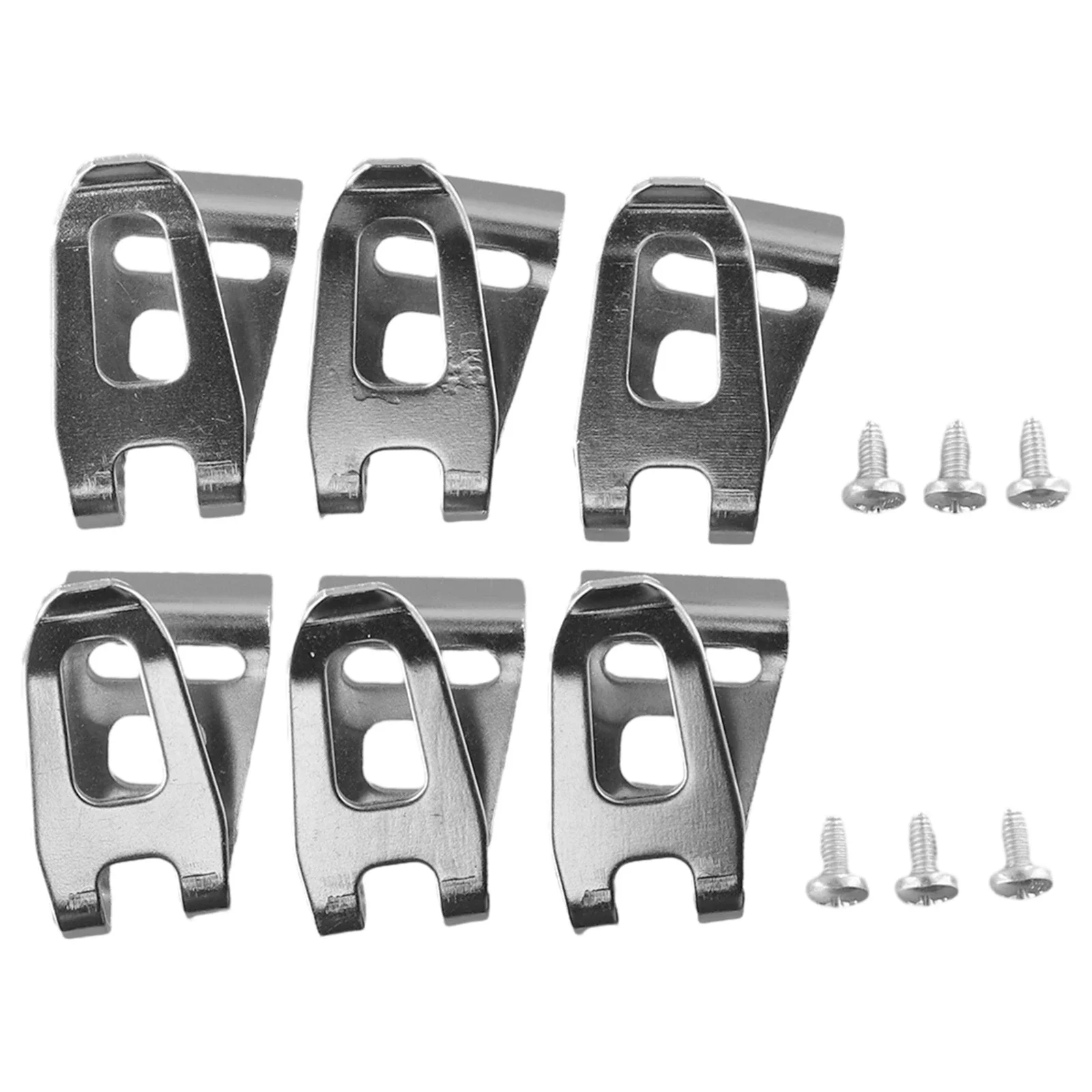 6x Impact Drill Belt Clip Hooks Steel 47*28mm +Screws For Makita 18V 452947-8 For LXT DTD152 DTD129 DTL061 Wrench Tool