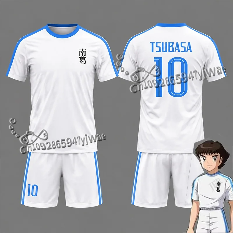 Anime Captain Tsubasa Nankatsu Anime Football Set Kids 2 Piece Outfit Tracksuit TShirt Shorts Women Men Autumn Tshirt And Shorts