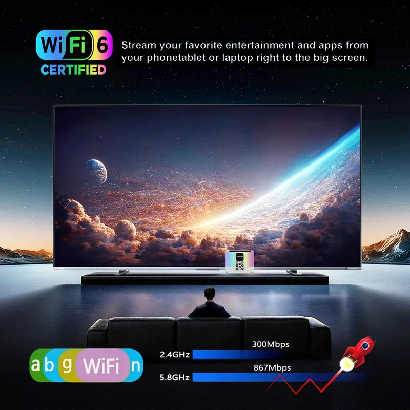 Z1 Mix tv box Android 15 8K 4K Allwinner H313 4G 5G Wifi6 Smart BT5.0 Lettore multimediale Telecomando vocale Altoparlante a colori retroilluminato Box IPTV