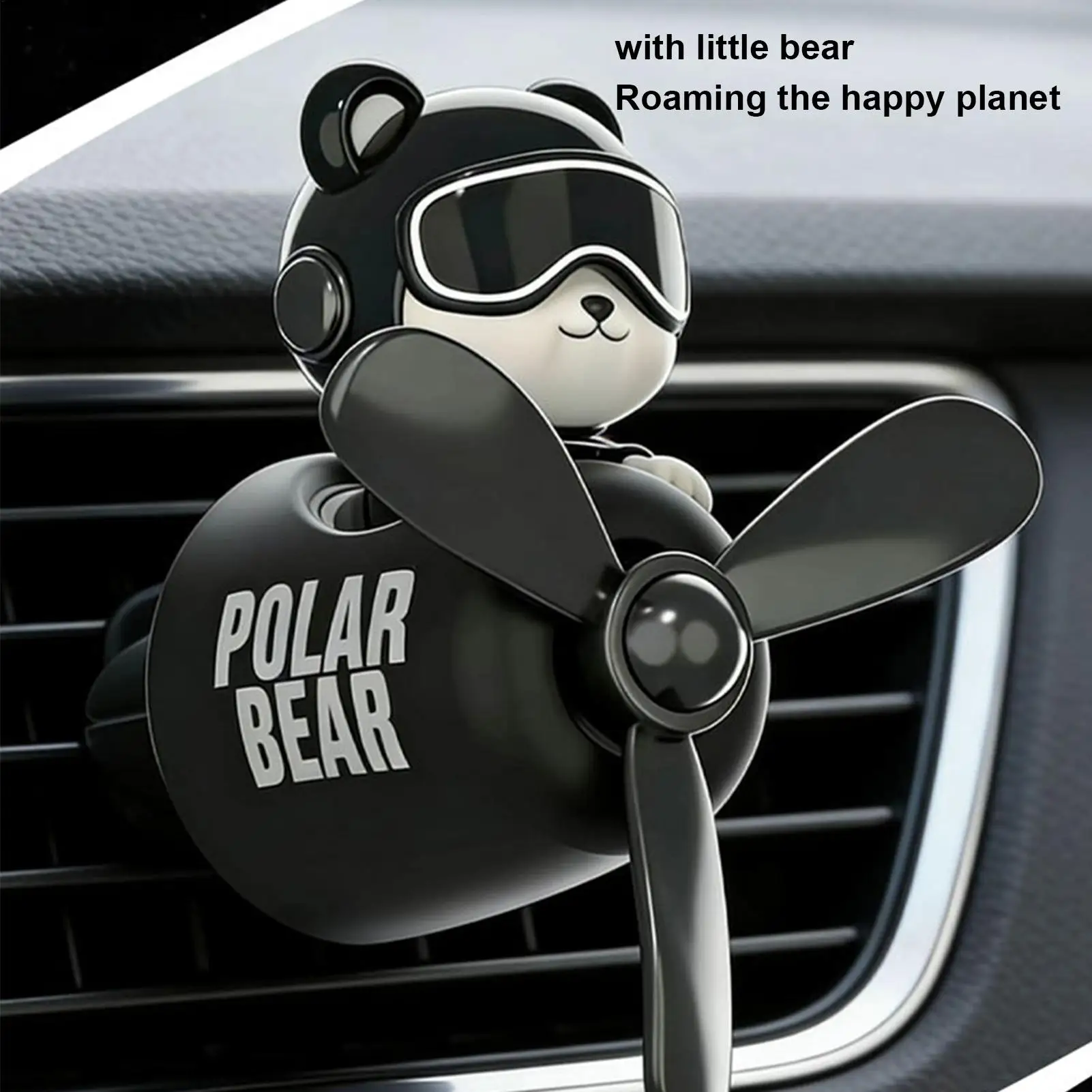 Car Air Freshener Bear Airplane Vehicle Aromatherapy Automotive Scent Diffuser for Drivers Detailers Modifiers Restorers