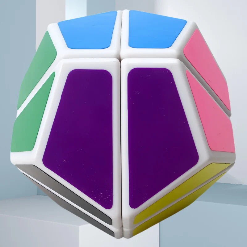 LanLan-Cubo de dodecaedro de segunda orden, pegatina de forma extraña, Cubo de velocidad divertido, rompecabezas profesional, juguetes, regalo para niños, Cubo mágico