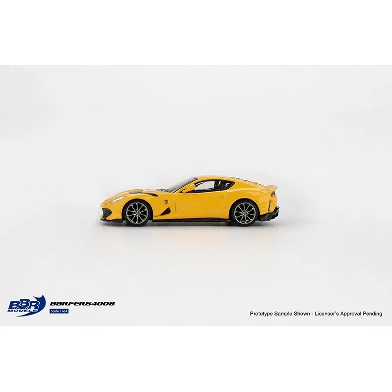 

BBR In Stock 1:64 Ferrari 812 Competitizone Giallo Modena Diecast Diorama Car Model Collection Toy