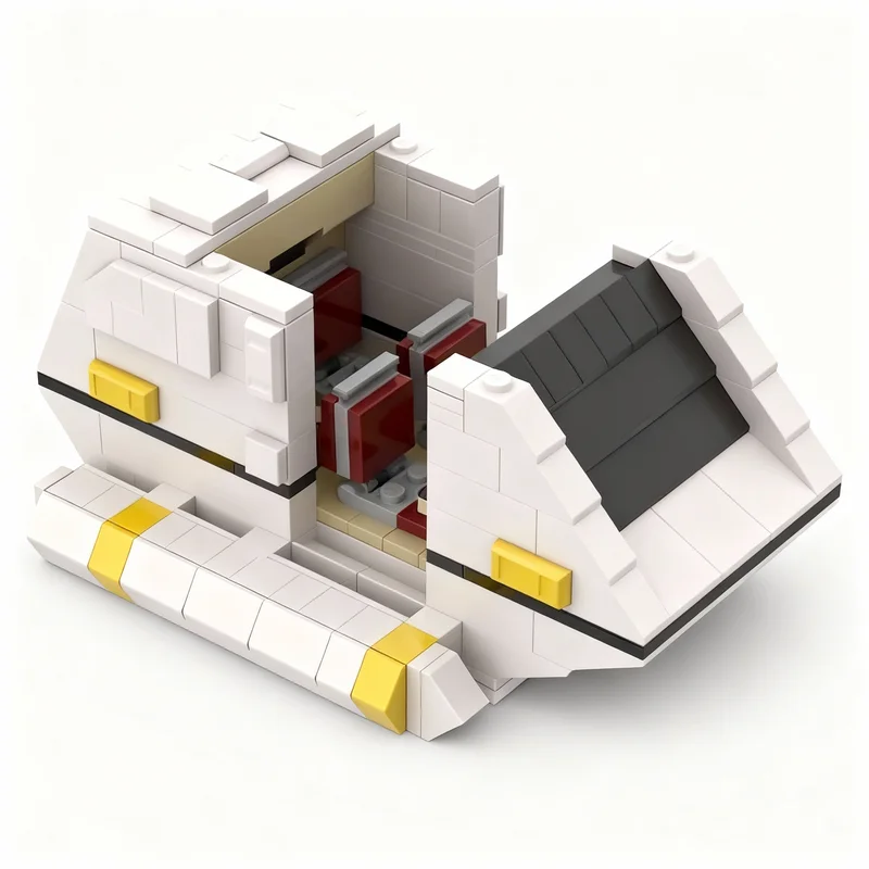 795pcs MOC Star Trek TNG Transport Shuttlepod Model Toy Building Blocks Construction Christmas Gift Kids Birthday Creative Idea view 3