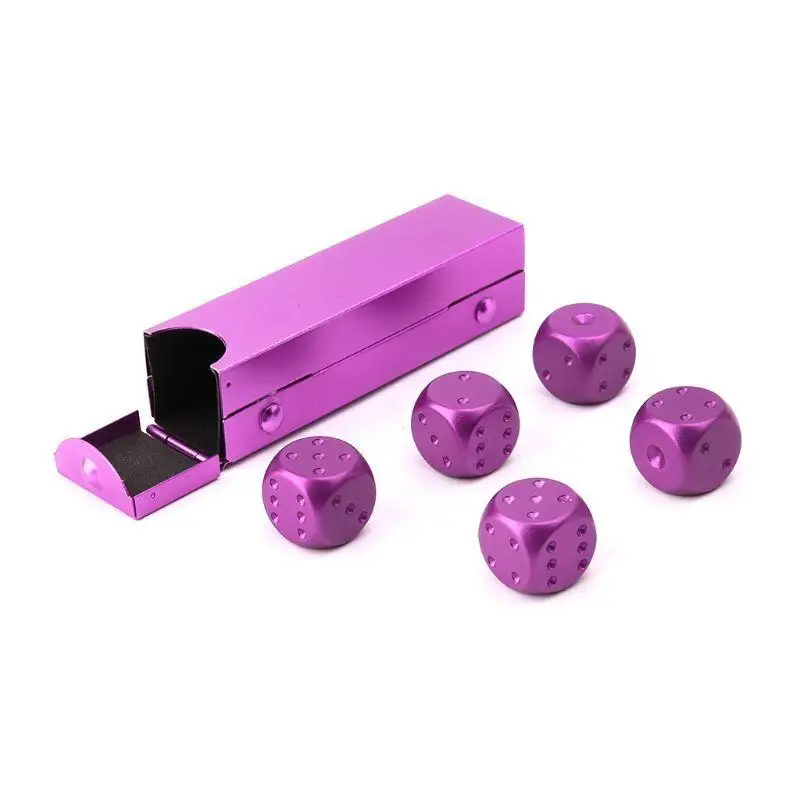 652F 5 قطع 0.63 بوصة لعبة تعليمية للأطفال النردات الرقمية ذات الزاوية المستديرة مع صندوق تخزين #3